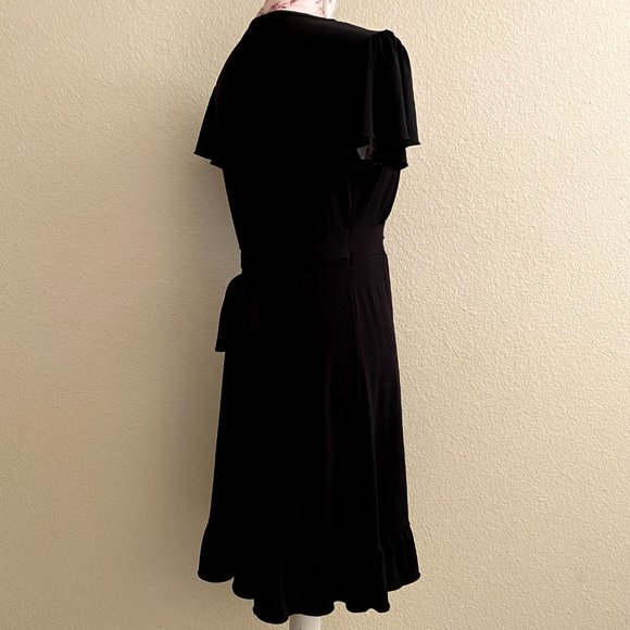 Apt. 9 sz:M Gem Front Black Gathered Waist Dress - Picture 10 of 10